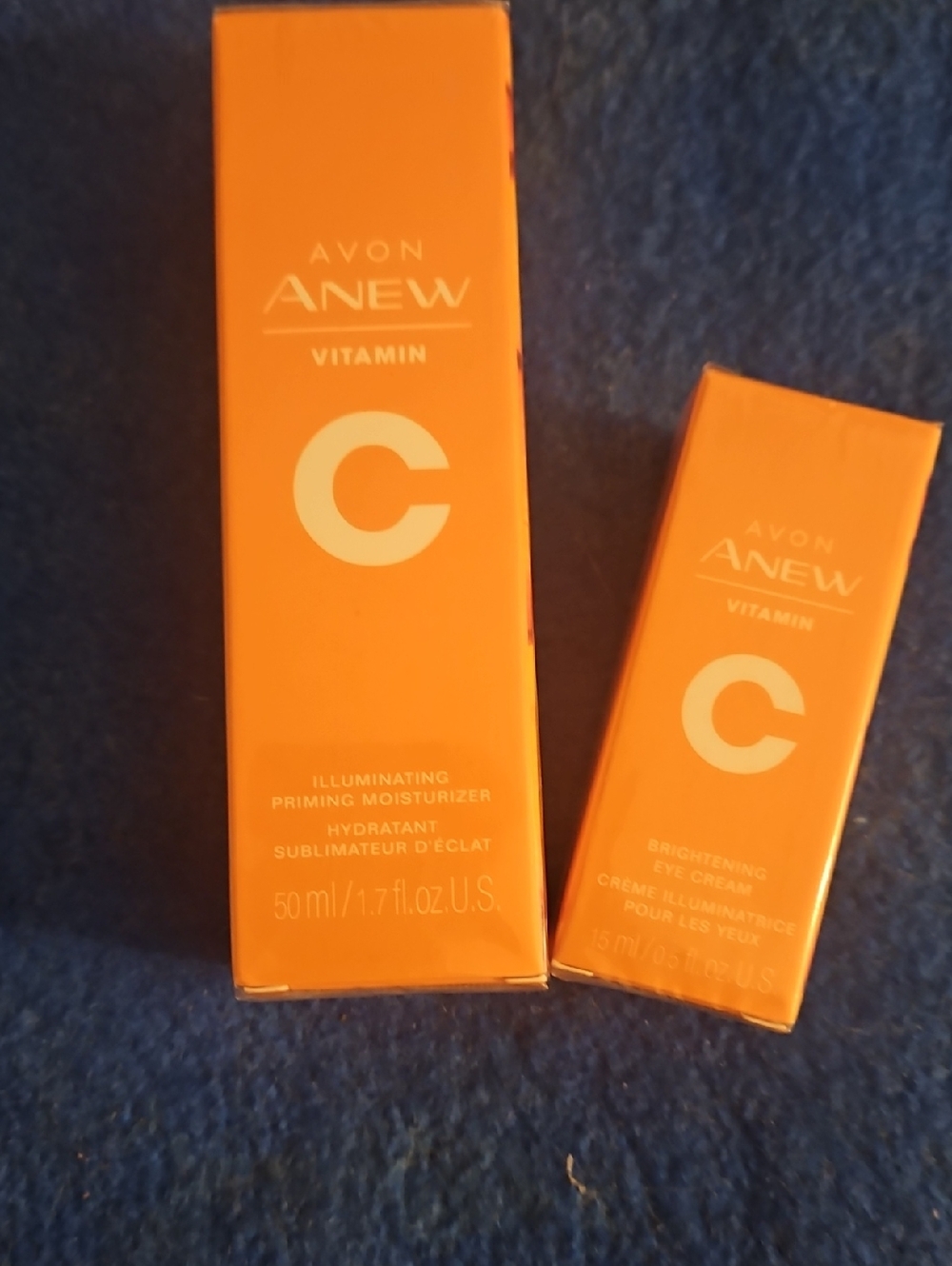 Avon Anew Vitamin C Illuminating Priming Moisturizer & Eye Cream Set.
